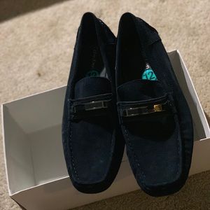 Calvin Klein suede loafers